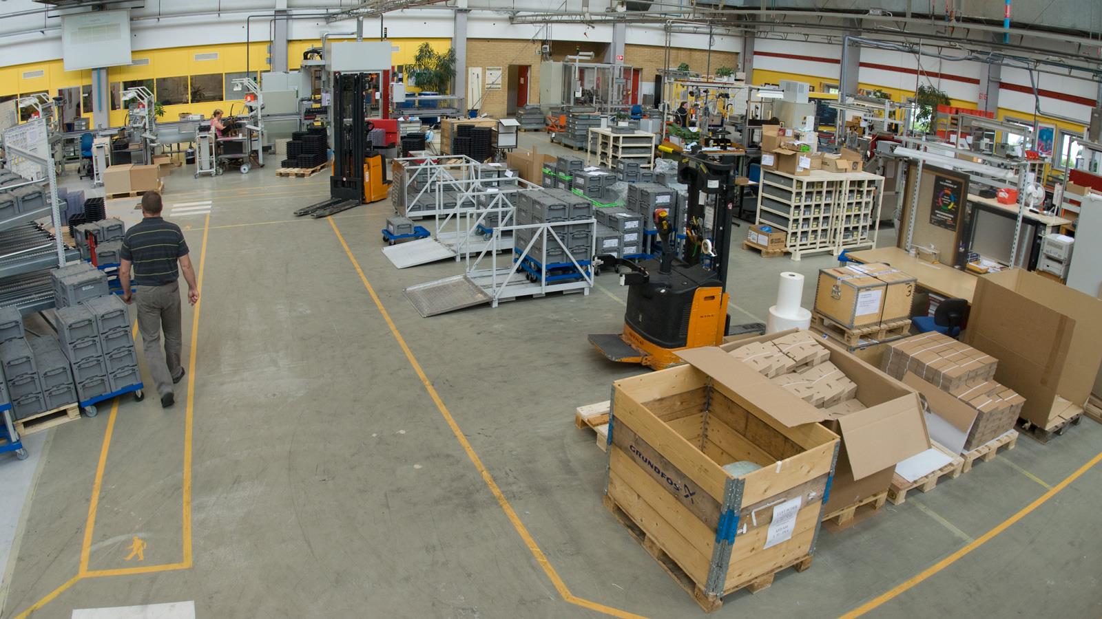 Vue d’ensemble du site de production chez Sauer-Danfoss
